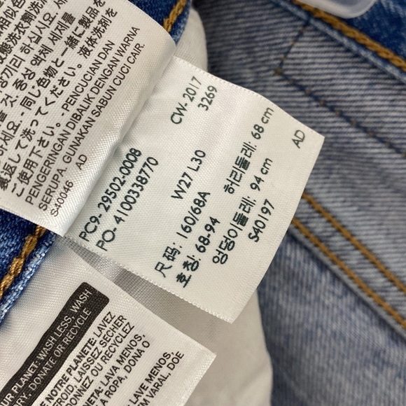 Levi’s 501 Skinny Slim Straight High Rise Jeans - Picture 13 of 13